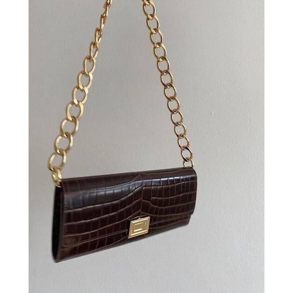 Anthropologie A.CLOUD Wrap Clutch w/Chain Straps $362